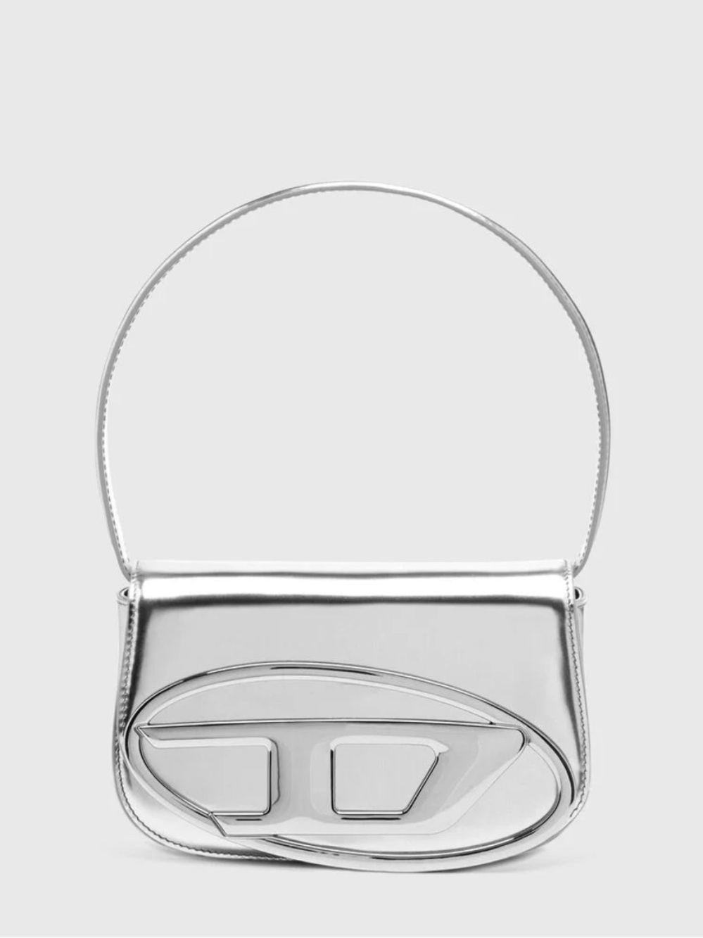 Diesel Metallic Silver Shoulder Bag
